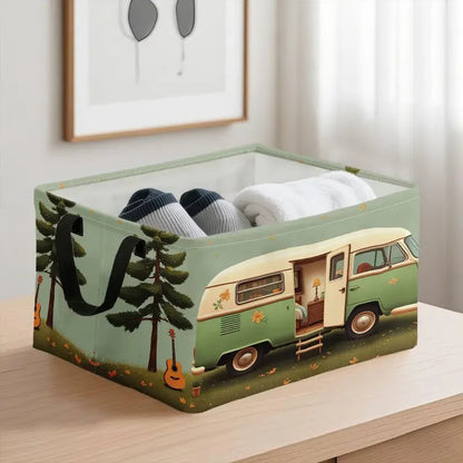 NEW Volkswagen look Camper Van Collapsible  Tote Bag, Hamper, Picnic or Hauler0
