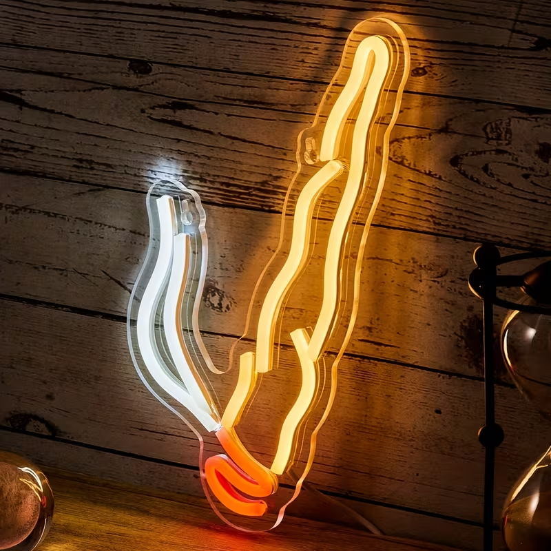 NEW  Smoke Shape LED Neon Light3