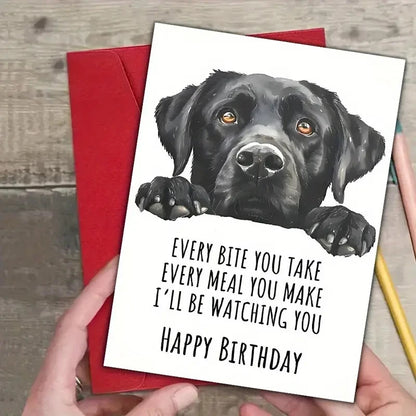 NEW Birthday Card, Funny Black Labrador Birthday Card7