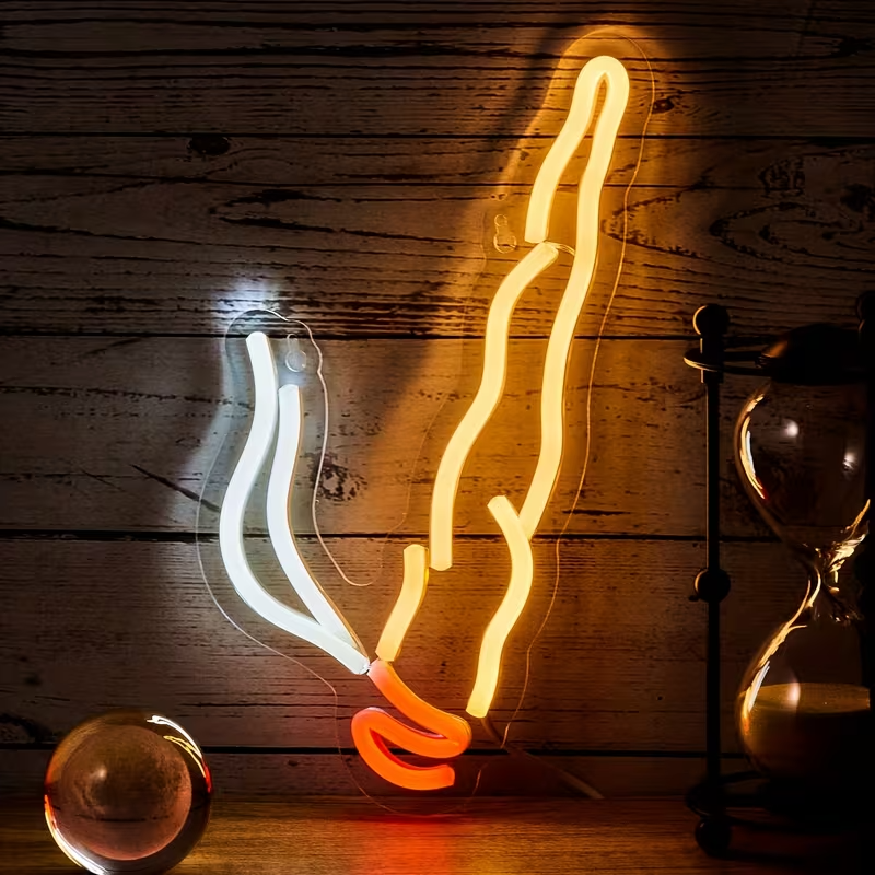 NEW  Smoke Shape LED Neon Light4
