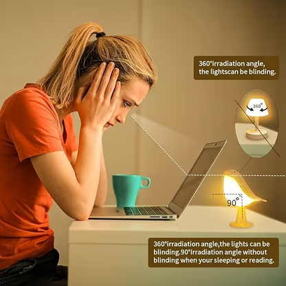 NEW Bird Desk Lamp, Small Table Lamp, Cordless  3 Touch Dimmable  Light4