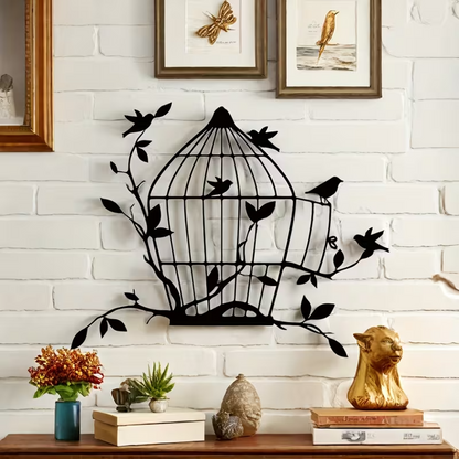 NEW Unique Metal Birdcage Wall Art4