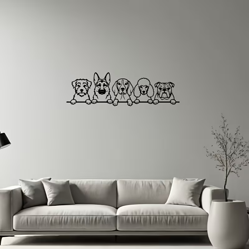 NEW Metal Dog Sign · Terrier, German Shepherd, Poodle, Beagle, and Bulldog6