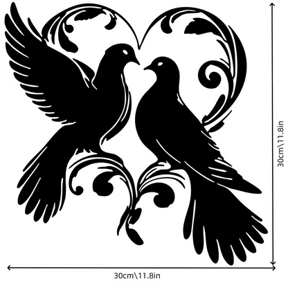 NEW Doves Metal Silhouette  Wall Sculpture1