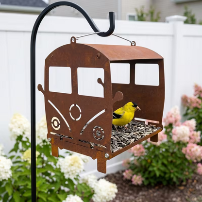 NEW Bird House Volkswagen Bus Rusty Metal Design0