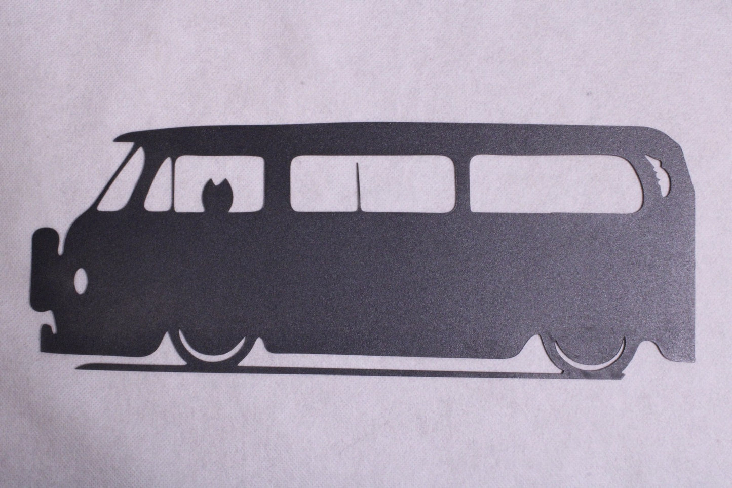 New VW Slammed  Bus Silhouette Metal Wall Art0