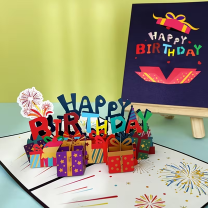 Pop-Up Happy Birthday  Card , Cartoon Theme0