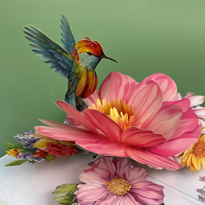 Any Occasion Hummingbird KingFisher   Pop Up Greeting Card6