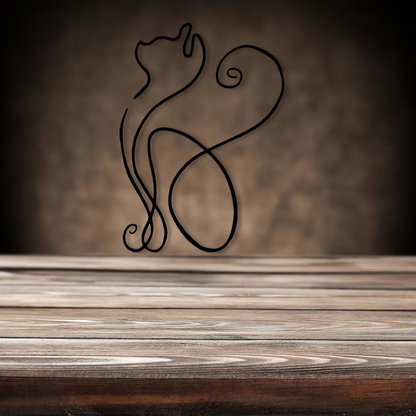NEW CAT METAL WALL SIILHOUETTE4