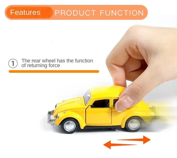 Alloy Toy Car Model Vintage Car with Opening Doors, Pull - Back Mechanism - FranksFunkyStuff