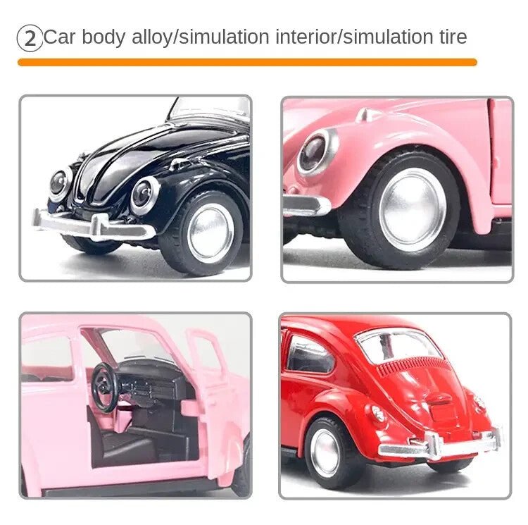 Alloy Toy Car Model Vintage Car with Opening Doors, Pull - Back Mechanism - FranksFunkyStuff