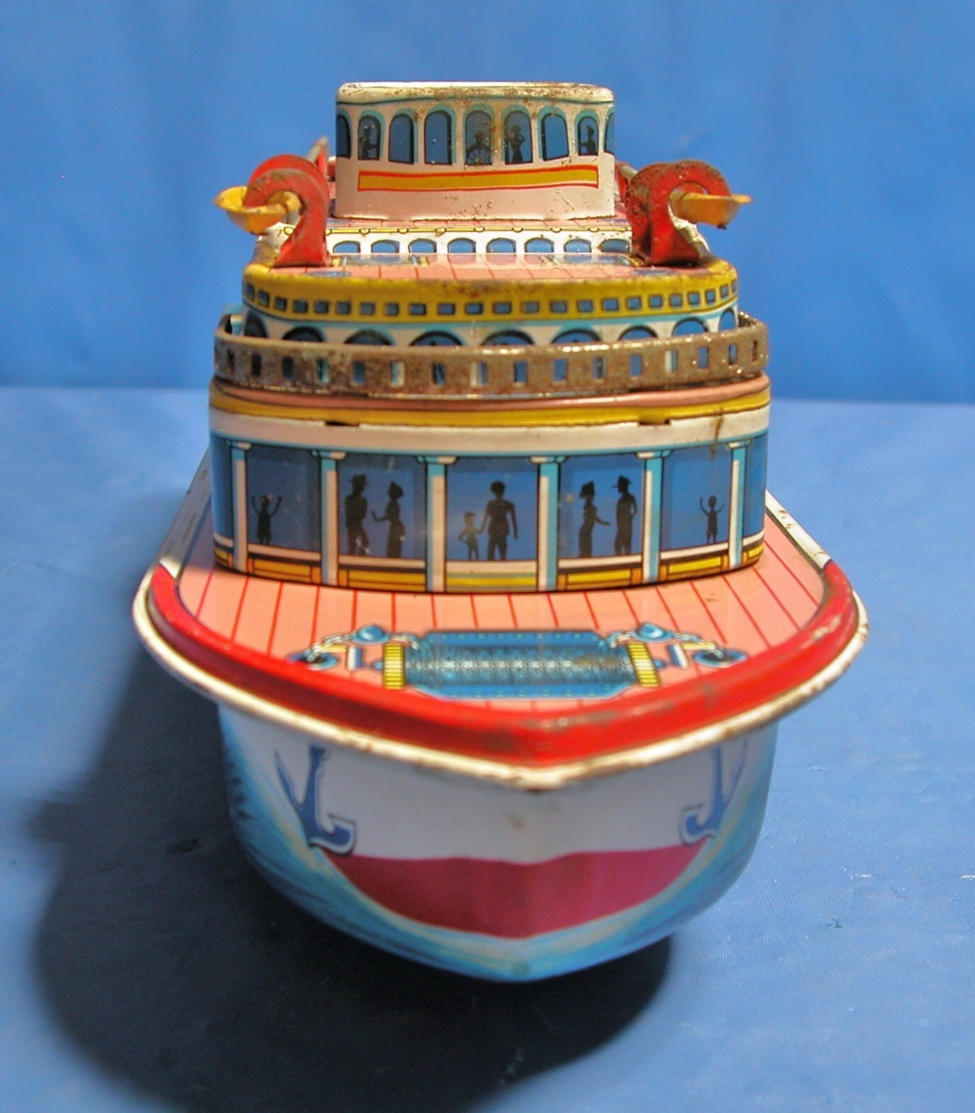 BATTERY OPERATED SHOWBOAT 1960'S MODERN TOY CO. JAPAN - FranksFunkyStuff