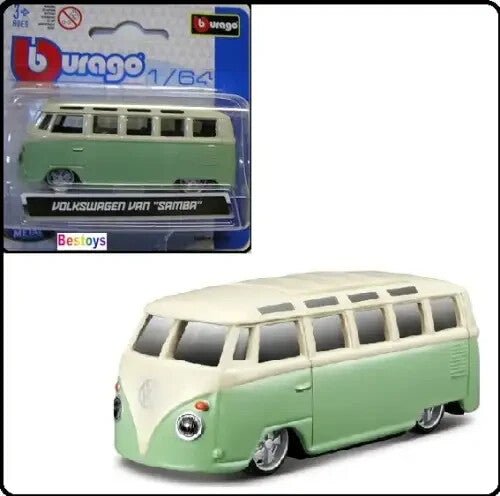 Bburago Diecast 1:64 Scale Volkswagen Van "Samba" - FranksFunkyStuff