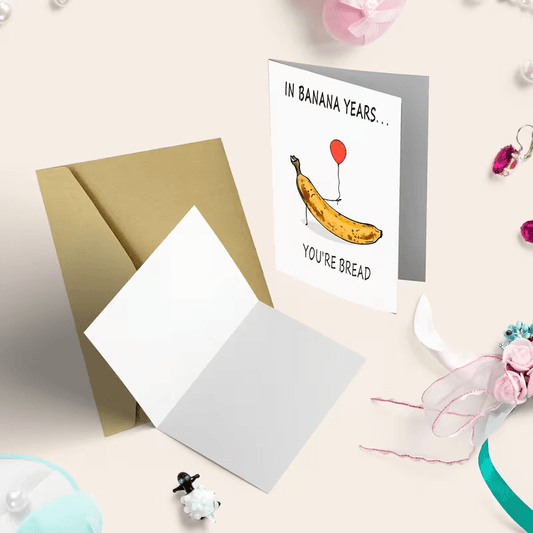Birthday Card, Humorous Banana Bread - FranksFunkyStuff