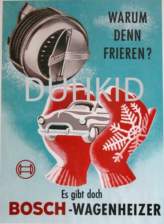BOSCH ORIGINAL GERMAN PRINT - FranksFunkyStuff