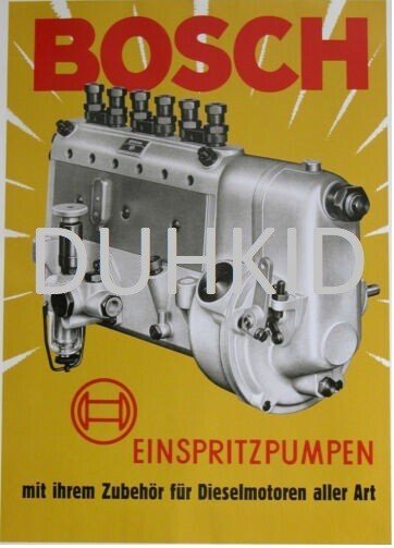 BOSCH ORIGINAL GERMAN PRINT - FranksFunkyStuff