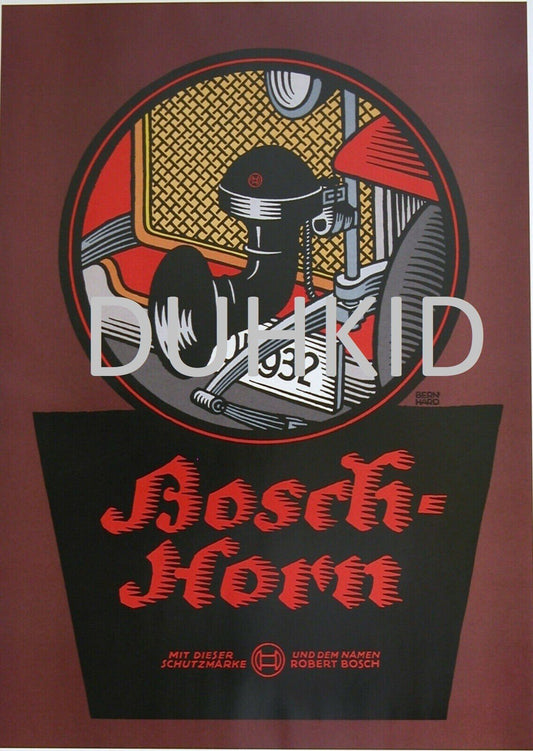 BOSCH ORIGINAL GERMAN PRINT - FranksFunkyStuff