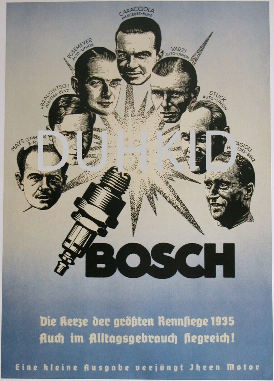 BOSCH ORIGINAL GERMAN PRINT - FranksFunkyStuff