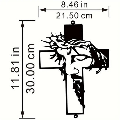 Christ on The Cross, Metal Silhouette - FranksFunkyStuff