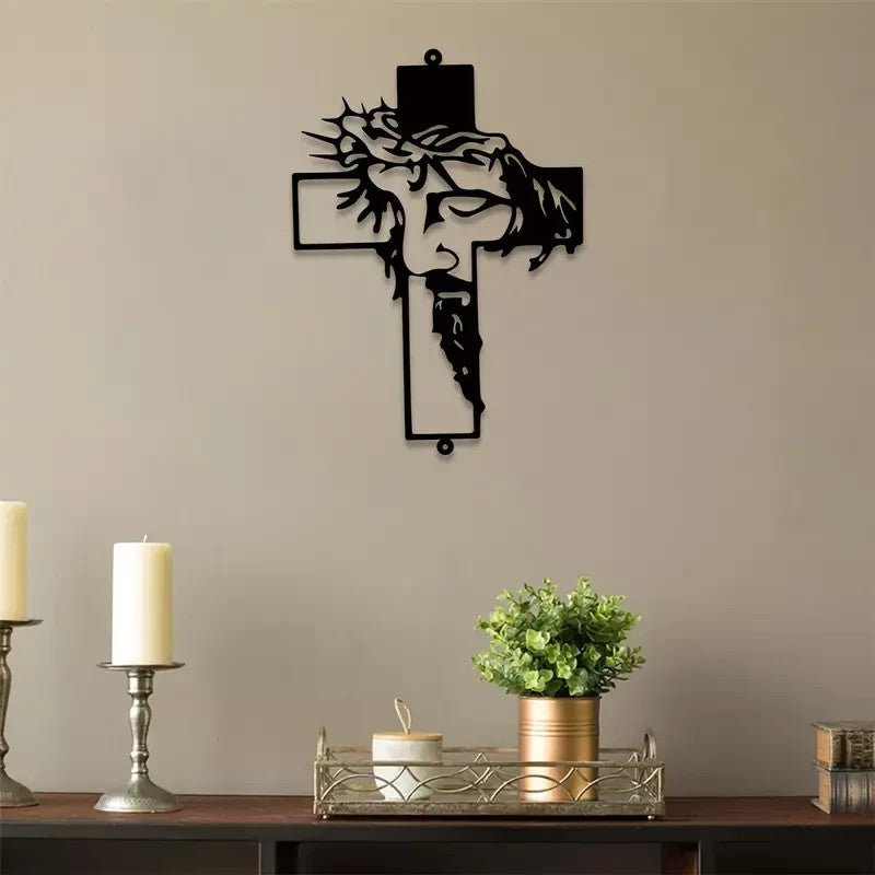 Christ on The Cross, Metal Silhouette - FranksFunkyStuff