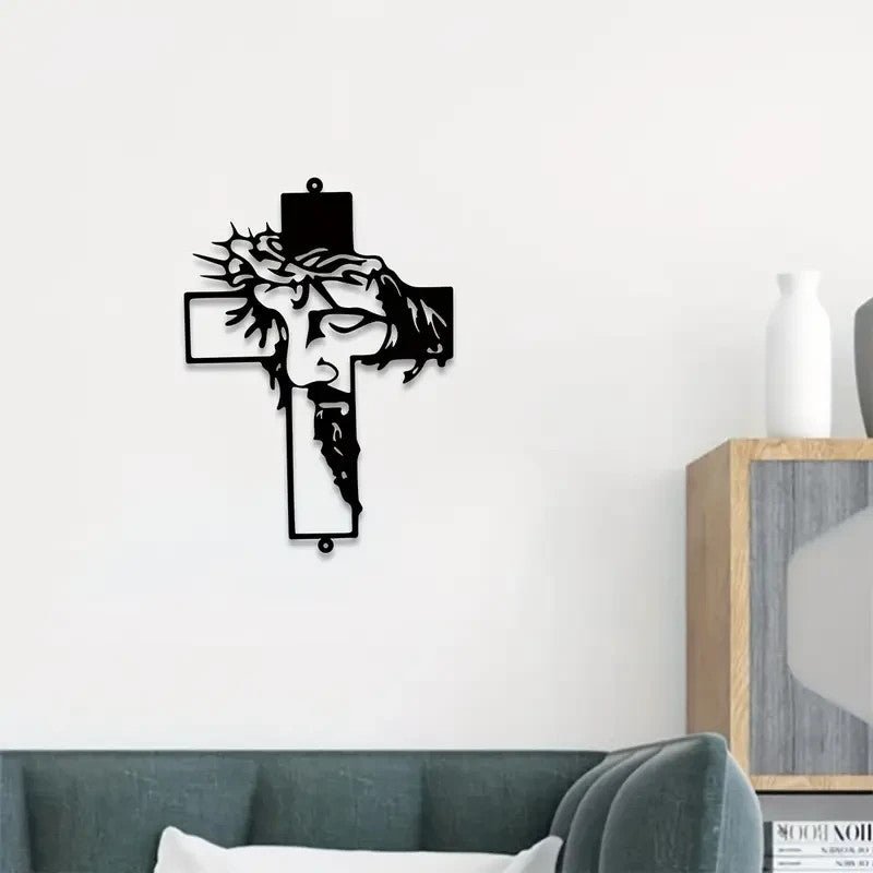 Christ on The Cross, Metal Silhouette - FranksFunkyStuff