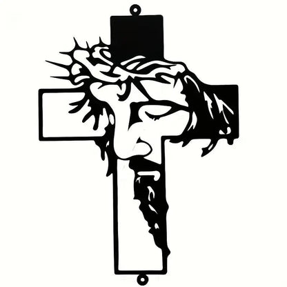 Christ on The Cross, Metal Silhouette - FranksFunkyStuff