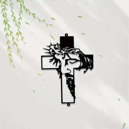 Christ on The Cross, Metal Silhouette - FranksFunkyStuff