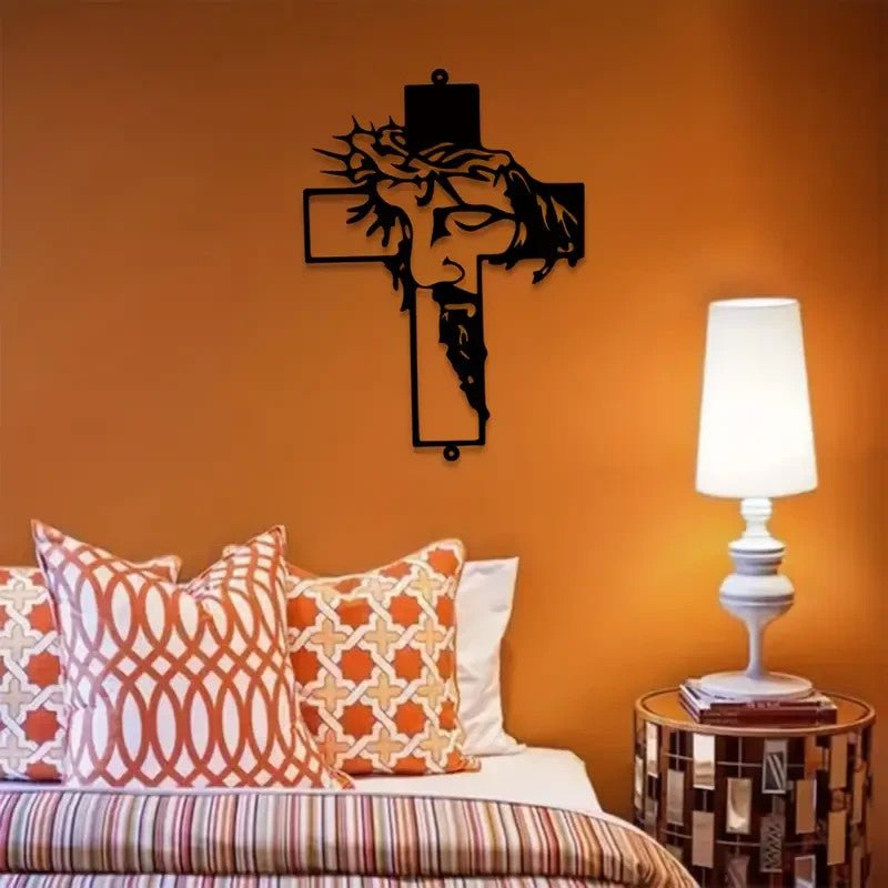 Christ on The Cross, Metal Silhouette - FranksFunkyStuff