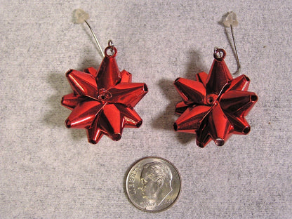 Christmas Present Bow Earrings - FranksFunkyStuff