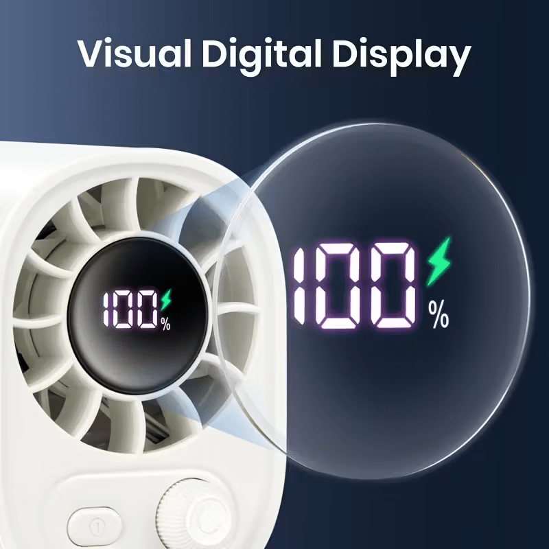Compact Portable Fan USB Rechargeable Clip On Fan with LED, Use Anywhere ! - FranksFunkyStuff