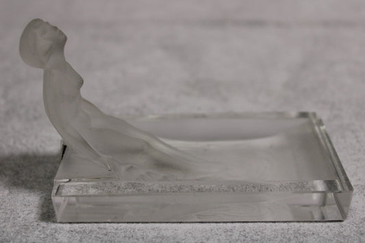 Desna Handmade, Lady in Bath, Frosted and Clear Glass - FranksFunkyStuff