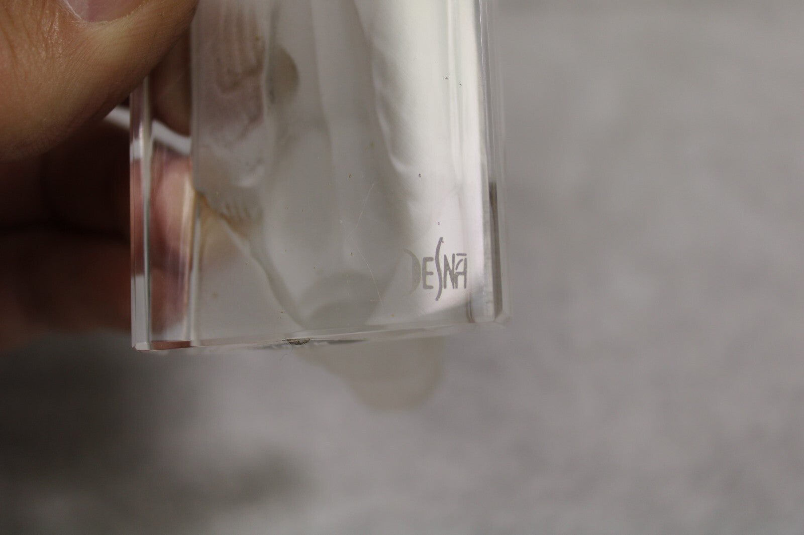 Desna Handmade, Lady in Bath, Frosted and Clear Glass - FranksFunkyStuff