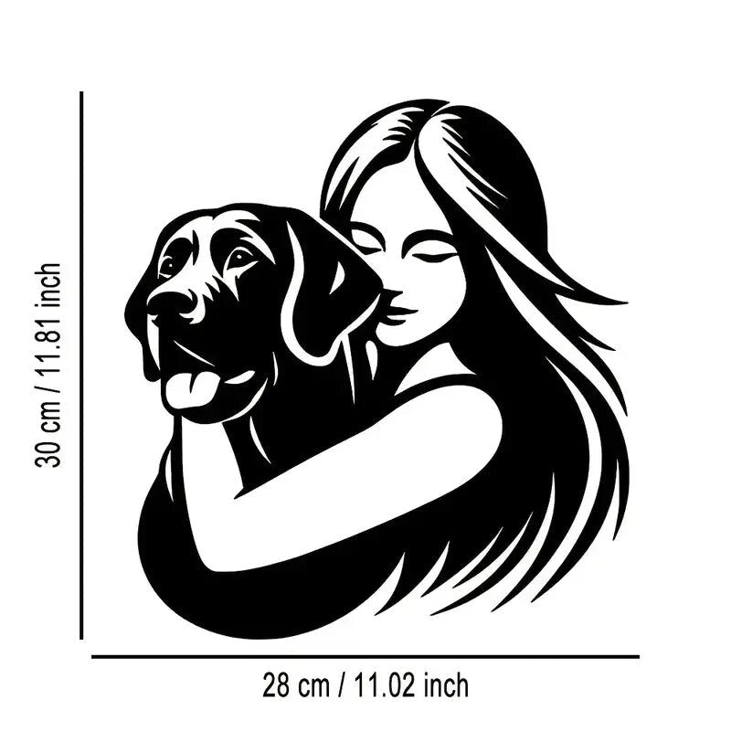Dog Lovers Silhouette Metal Wall Art - FranksFunkyStuff