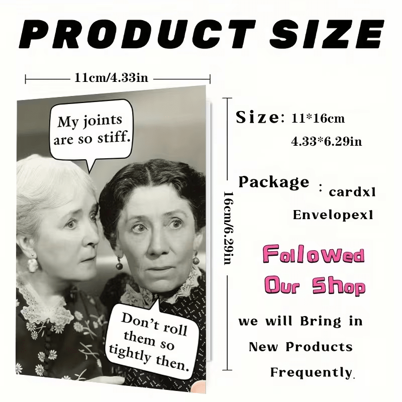 Funny Greeting Card, "Don't Roll them so Tight" any Occasion - FranksFunkyStuff