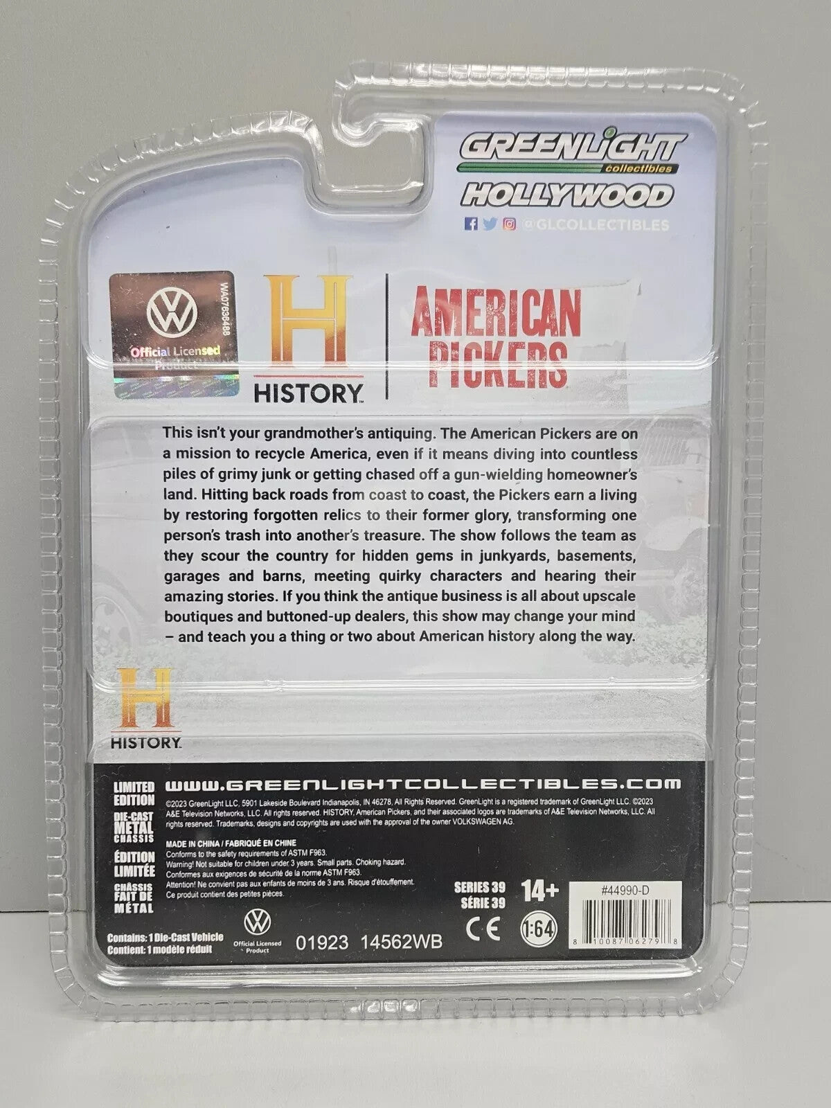 Greenlight "American Pickers Series 39" 1974 Volkswagen type 181 "The Thing" - FranksFunkyStuff