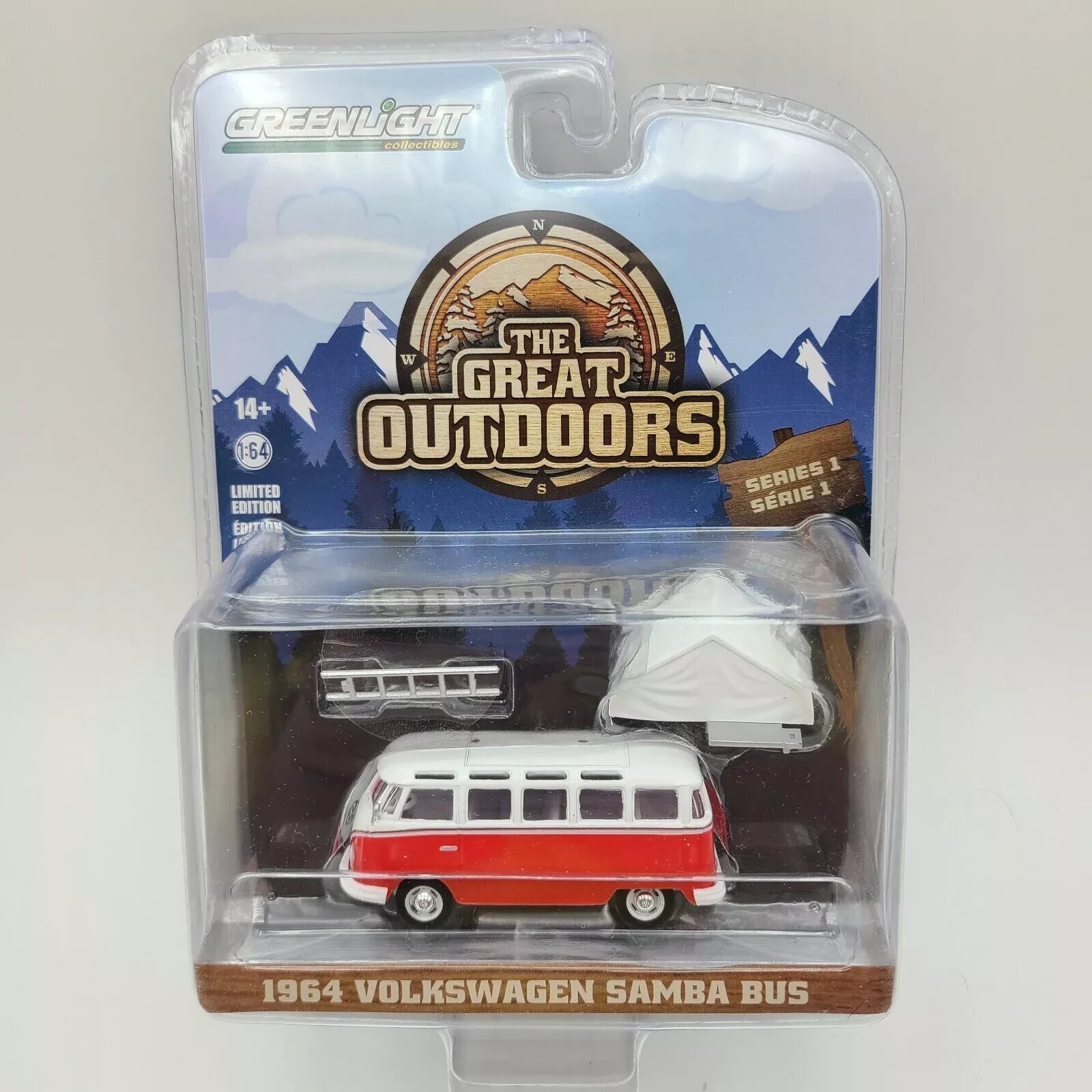 Greenlight "The Great Outdoors Series 1" 1964 Volkswagen Samba Bus - FranksFunkyStuff
