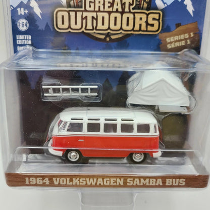 Greenlight "The Great Outdoors Series 1" 1964 Volkswagen Samba Bus - FranksFunkyStuff