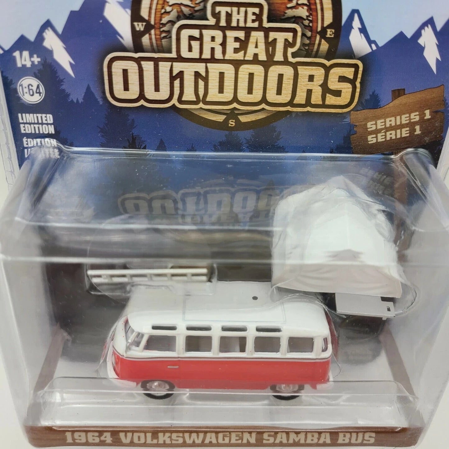 Greenlight "The Great Outdoors Series 1" 1964 Volkswagen Samba Bus - FranksFunkyStuff