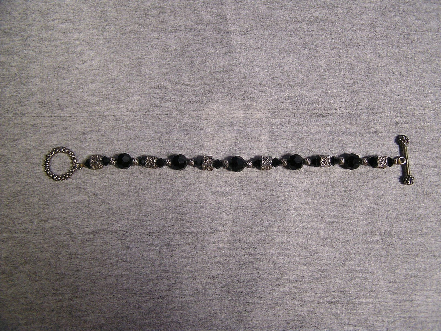 Hematite & Black Onyx Stretch Bracelet - FranksFunkyStuff