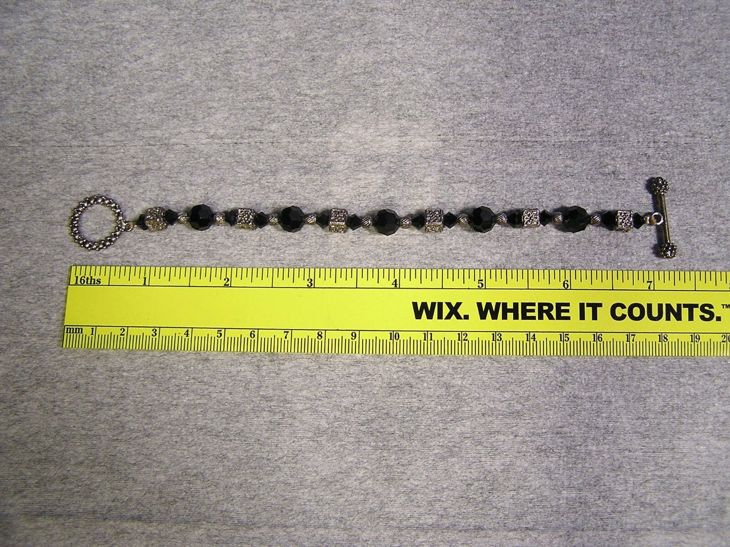 Hematite & Black Onyx Stretch Bracelet - FranksFunkyStuff