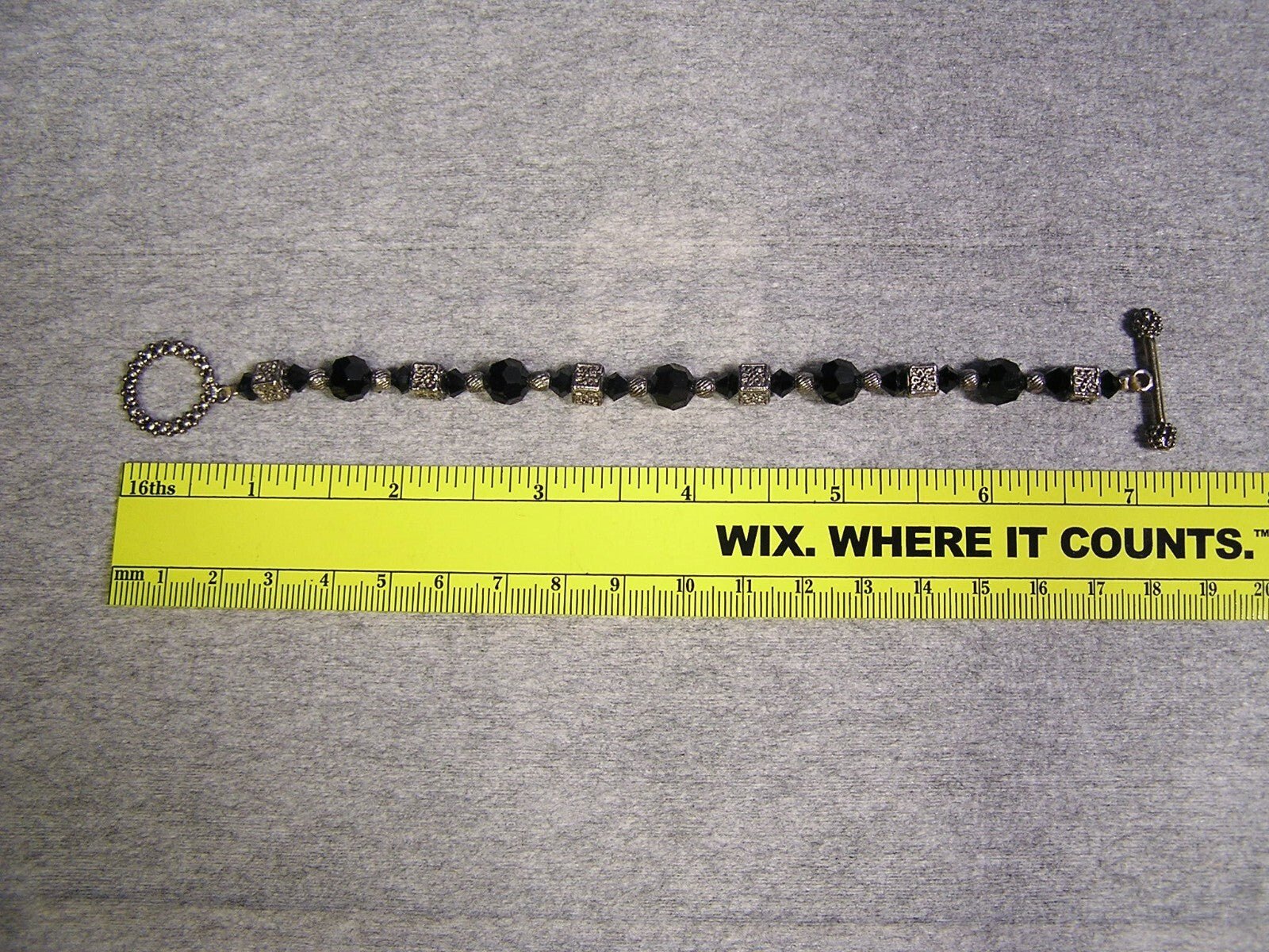 Hematite & Black Onyx Stretch Bracelet - FranksFunkyStuff