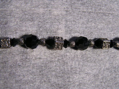 Hematite & Black Onyx Stretch Bracelet - FranksFunkyStuff