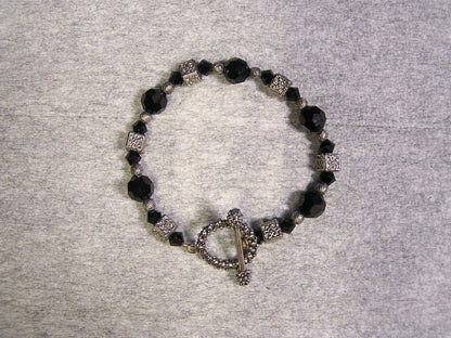 Hematite & Black Onyx Stretch Bracelet - FranksFunkyStuff