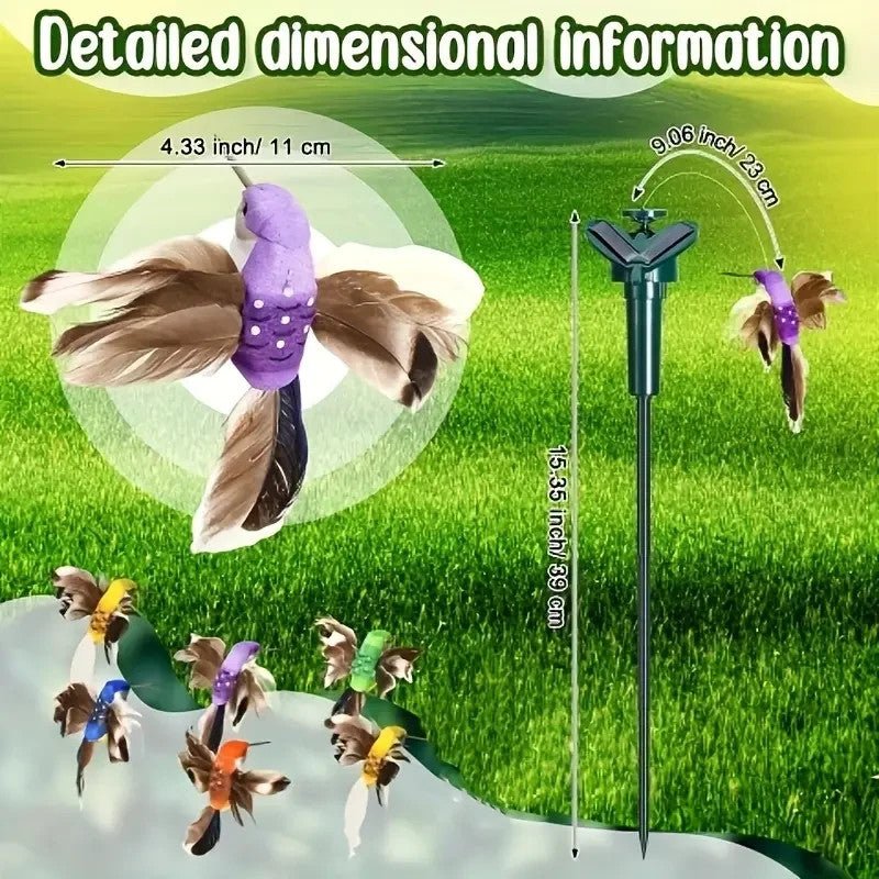Hummingbird Solar Powered Flying Bird Indoor or Outdoor Garden Decoration - FranksFunkyStuff
