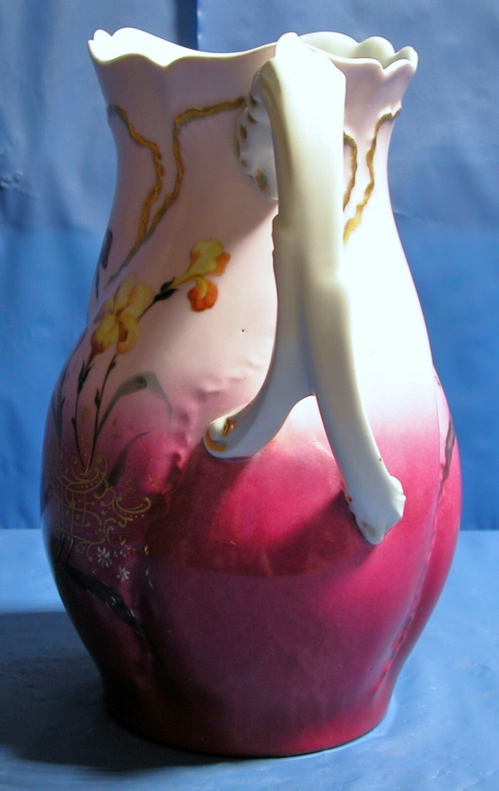 J.B. Rodriguf El Deposita Sevilla / A.P. Foecy - Limoges Iris Flower water Pitcher - FranksFunkyStuff