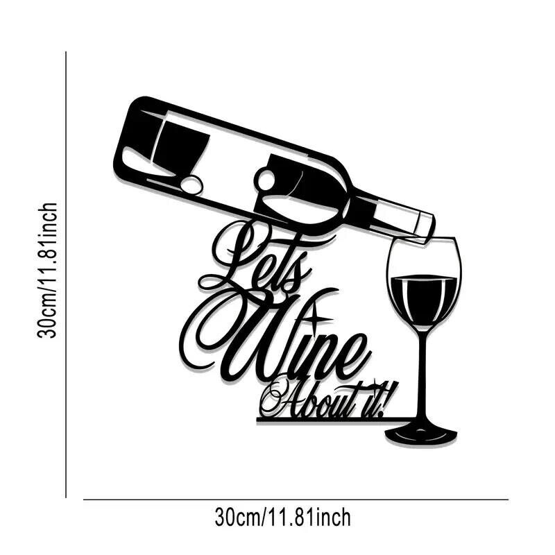 Let's Wine About It, Metal Silhouette Sign - FranksFunkyStuff
