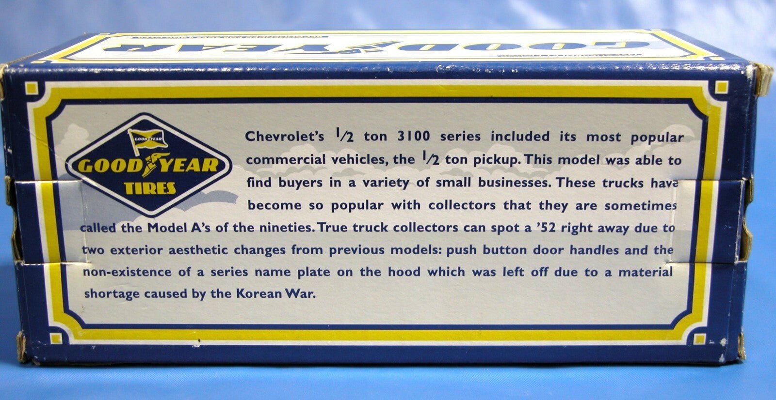 Liberty Classics 1952 Chevrolet Goodyear Pick Up Bank 1:25 Scale Die - Cast 23030 - FranksFunkyStuff