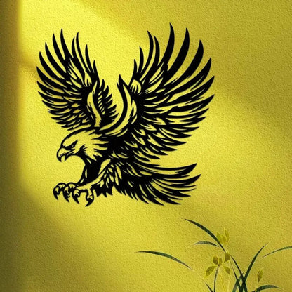 Majestic Eagle Metal Wall Art Sculpture - FranksFunkyStuff