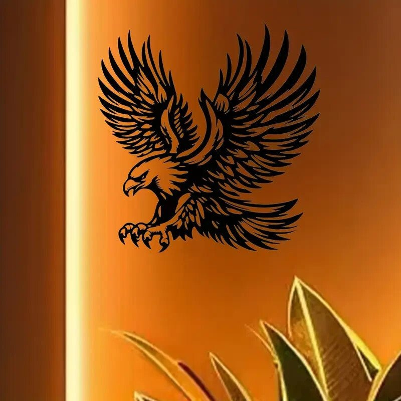 Majestic Eagle Metal Wall Art Sculpture - FranksFunkyStuff