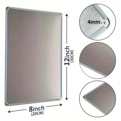 Metal Sign, " If you shake it More Than 3 times You're Just Playing With It " - FranksFunkyStuff